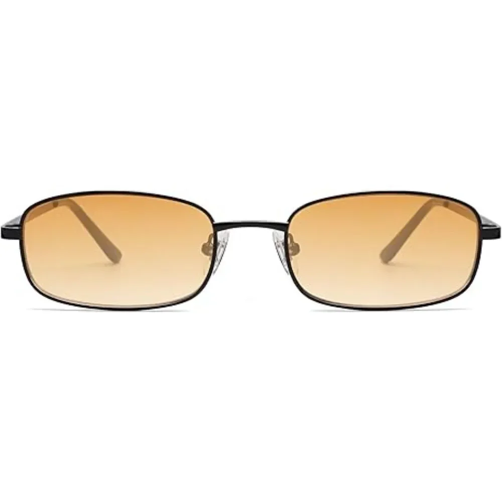 Trendy Small Y2K Rectangle Sunglasses for Women and Men Retro SJ1187